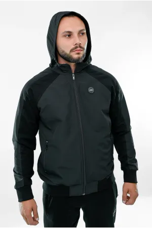Мъжки спортен екип R551 – черен, памук с шушлякова платка, Raymond-R72