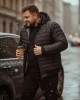 Голям размер мъжко зимно яке Raymond R199 – полиестер, с поларена подплата, сваляща се качулка