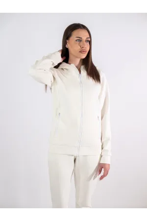 Дамски памучен екип, бял дабълфейс, Juss – Raymond, 2551