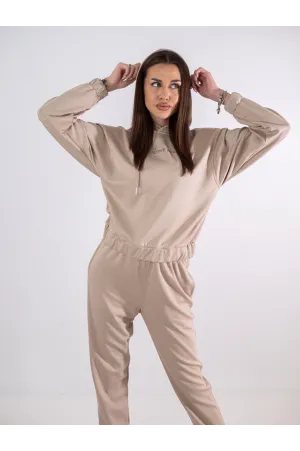 Дамски комплект от две части Active Wear, бежов, JS-09 Raymond