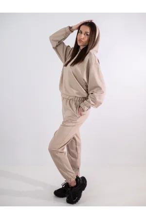 Дамски комплект от две части Active Wear, бежов, JS-09 Raymond