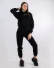 Дамски комплект от две части Active Wear – черен, топла и мека вата, JS-305, Raymond