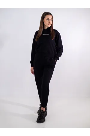 Дамски комплект от две части Active Wear – черен, мека памучна материя, JS-05, Raymond