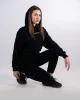 Дамски комплект от две части Active Wear – черен, мека памучна материя, JS-05, Raymond