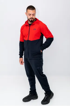 Мъжки спортен екип Raymond R197 – синьо и червено, модерен дизайн