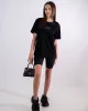 Дамски спортен комплект – тениска „DREAM. BELIEVE. ACHIEVE“ и къс клин JUSS STYLE
