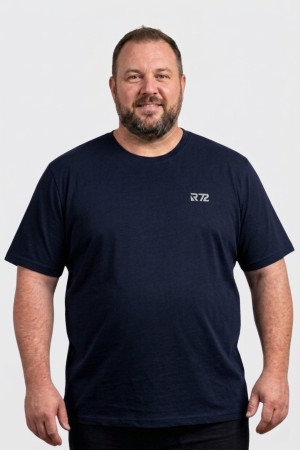 Tъмно синя мъжка тениска Raymond R-260 – Големи размери (4XL–7XL)