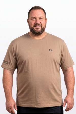 Капучино тениска Raymond R-260 – голям размер, памучна, 4XL–7XL